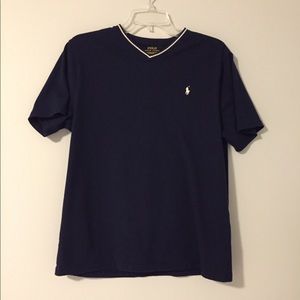 Dark navy polo tee